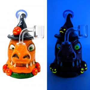 6.5" 'Nose of the Witching Hour' Halloween Water Pipe [GB790]
